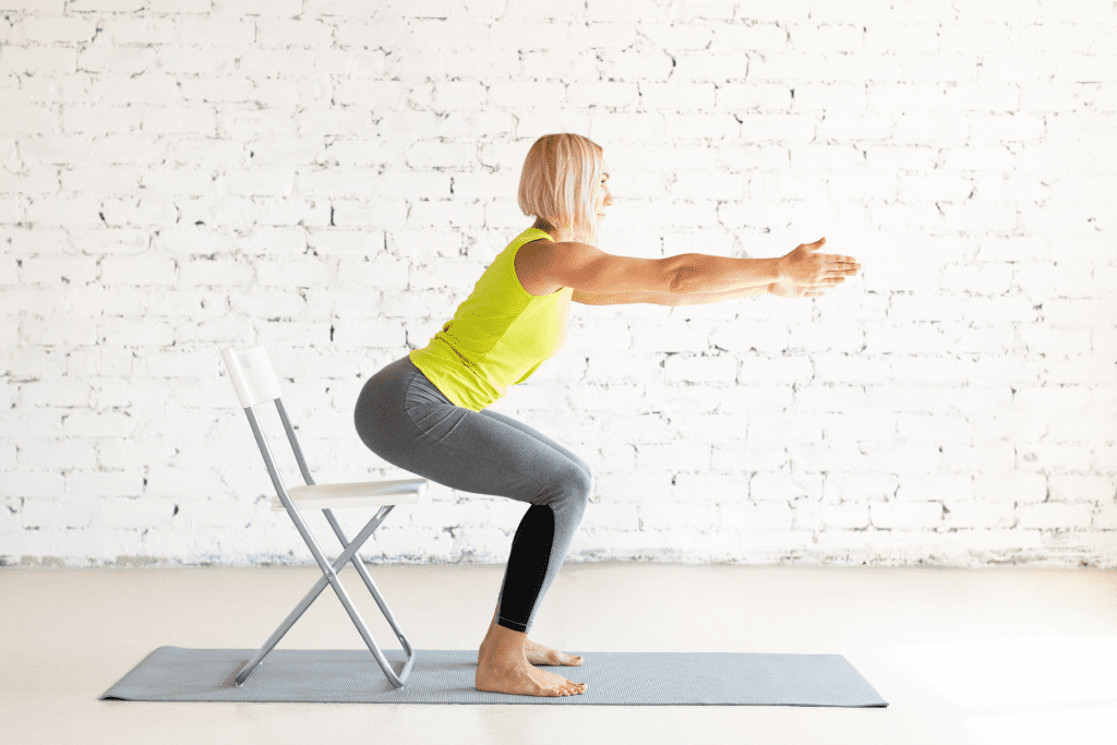 chair squats for seniors